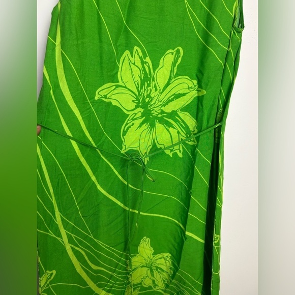 VTG Y2K R&K Originals Midi Dress Women Size 10 Beaded Sequins Floral Slits Hem - Picture 5 of 15